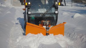 ВКМ 1500 – расчистка снега v-образным отвалом