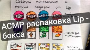 АСМР распаковка бумажной косметики Lip/  ASMR Lip-BOX Unboxing/ ASMR 립박스 언박싱 | 수제 종이 화장품 | 나만의 첫 사업