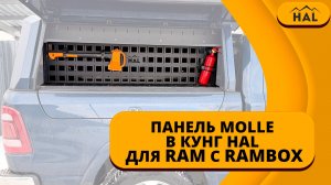 Панель MOLLE в кунг HAL для RAM с RAMBOX