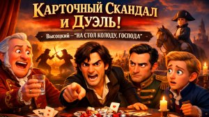 КАРТОЧНЫЙ СКАНДАЛ И ДУЭЛЬ !  "НА СТОЛ КОЛОДУ ГОСПОДА" - Анимация по В.С.Высоцкому