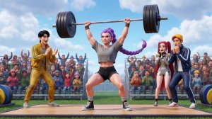 Руми становится чемпионкой по тяжелой атлетике - KPOP Demon Hunters