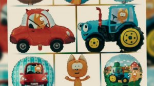 Трактор Гоша . котёнок котэ и синий трактор.