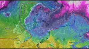 Движение воздушных масс воздуха над Европой и ЕТР за февраль 2026 года