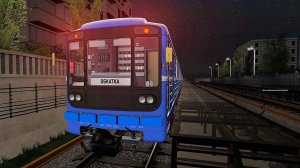 Катаемся по Pink Line в Метрострое!! Возим пассажиров на номерном!! Чуть не сошли с рельс!!