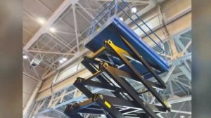 Видеоотзыв на ножничный подъемник SKYER SPFP1403