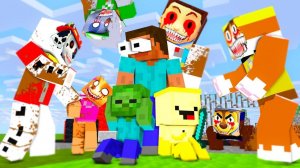 ШКОЛА МОНСТРОВ ЩЕНЯЧИЙ ПАТРУЛЬ ПРОТИВ БАНАНЧИКА -  МОНСТРЫ В МАЙНКРАФТ