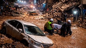 Люди гибли прямо в машинах и под обломками рухнувших зданий во время стихийного наводнения в Кении