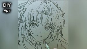 Вот как нарисовать аниме девушку карандашом. DIY Арт