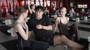 Спортивные занятия с участницами шоу "Титаны"