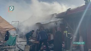 Пожар на рынке «Юбилейном» тушили сегодня в Старом Осколе