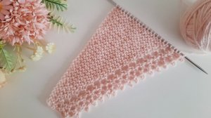 Зубчатый край для бактуса, шарфика и не только..