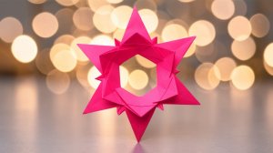 Бумажная звезда оригами