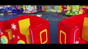 рельсовый паровозик для детской площадки и парка