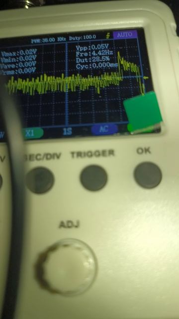 Осциллограмма АБС. Кайрон 2.3. Заднее правое.