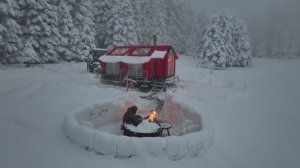 ATIK _ Кемпинг в глубоком снегу на тракторе с прицепом