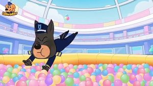 Храбрый шериф Лабрадор. Сухой бассейн. Познавательный мультфильм.