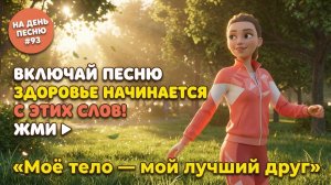 НА ДЕНЬ ПЕСНЮ #93 | Заряжающая ПЕСНЯ-АФФИРМАЦИЯ на здоровье | «Моё тело — мой лучший друг»