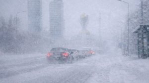 Метель и порывистый ветер стали причинами полной блокировки Астаны на въезд и выезд