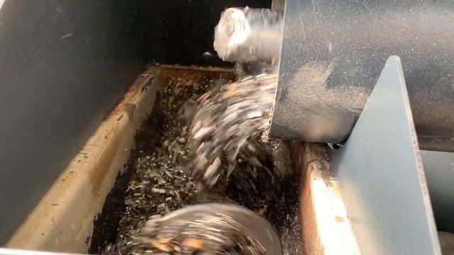 Шредер + пресс для металлической стружки