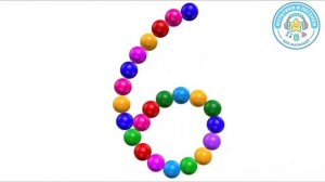 Развивающий мультик для детей и малышей . Изучаем цифры . Яркий мультфильм.