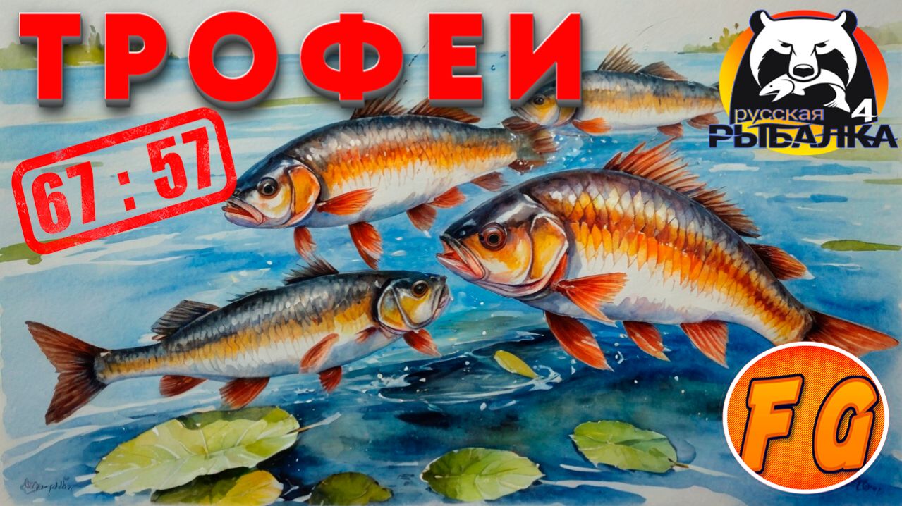 МНОГОЖЕСТВО ТРОФЕЙНОГО КАРАСЯ. Озеро Медное. Русская рыбалка 4. рр4. Russian Fishing 4
