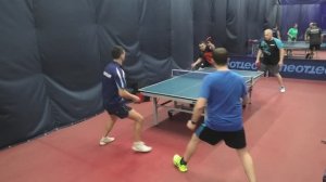 отбор Попов/Бадаев (1465) - Арсеньев/Белугин (755) 09.03 настольный теннис Парный турнир