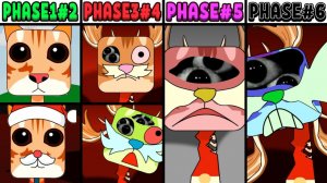 INCREDIBOX SPRUNKI 🐱 ВСЕ ФАЗЫ НОВОГО OC ✨ MONTAGEM MIAU 🎵 ОТ 1️⃣ ДО 6️⃣ ФАЗЫ ⚡