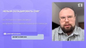 Сугробы вдоль дорог - Дмитрий Бондарь на Телеканале ЯПервый