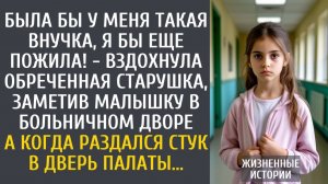 истории из жизни: Была бы у меня такая внучка, я бы еще пожила! - вздохнула угасающая старушка…