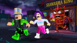 3 страшная НОЧЬ в МАГАЗИНЕ ШАУРМЫ! Злая ШАУРМА сделала КЛОНА и ПОЙМАЛА НАС! Выживание #3