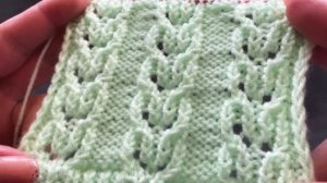 🧶КРАСИВЫЙ АЖУРНЫЙ УЗОР СПИЦАМИ💚