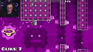 КТО СДЕЛАЕТ МЕНЬШЕ КЛИКОВ В ГЕОМЕТРИ ДАШ