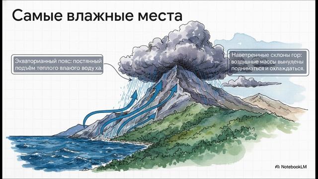 География 5 - 6 класс параграф 45 Влага в атмосфере (2) краткий пересказ