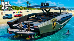 ПАПА СНЯЛ ЯХТУ ЛАМБОРГИНИ В АРЕНДУ И МЫ ПОПЛЫЛИ В ОТКРЫТЫЙ ОКЕАН - ОТЕЦ И СЫН В GTA 5 ⚡ГАРВИН