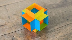 Бумажный кубик оригами