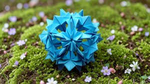 Бумажный шар кусудама оригами