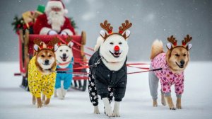 Чиндоль — ездовая собака с красным носом | Театр Чиндоля Чиндоль-и превратился в Рудольфа! 🦌🔴