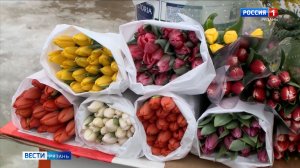 Рязанские улицы превратились в цветочный базар