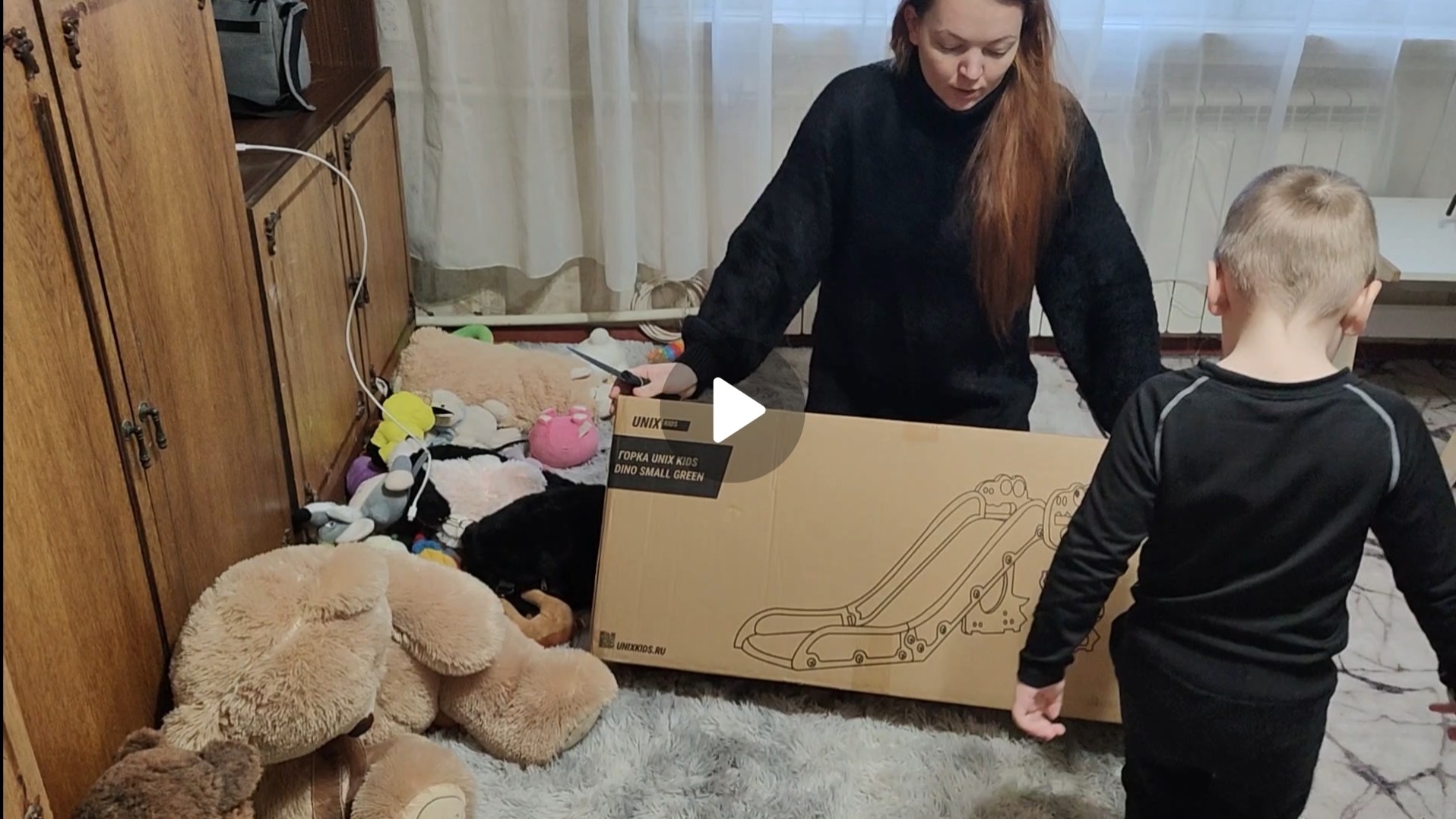 Распаковка и сборка детской горки с Ozon