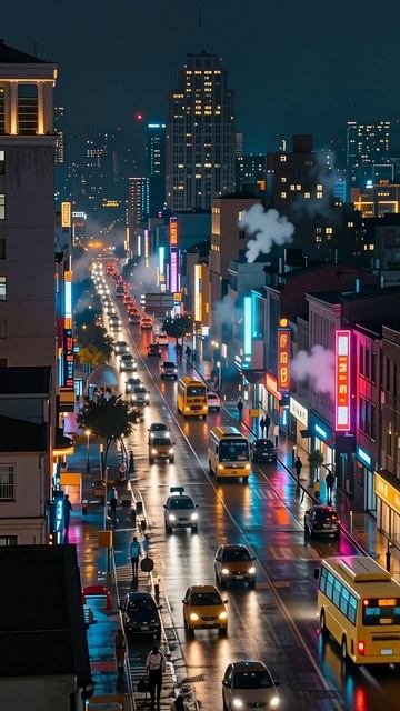 Ночной город: огни и тени ночнойгород городскаяжизнь фотография