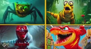 ДИНО‑МИНЬОН vs КРОКО‑МАКВИН vs ГУБКА БОБ vs ПАРОВОЗИК ТОМАС — СУМАСШЕДШИЙ ТАНЦЕВАЛЬНЫЙ БАТТЛ! 🦖