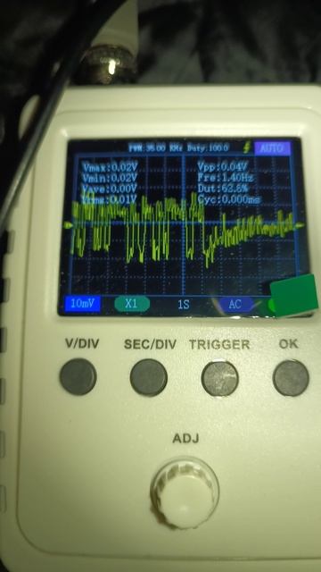 Осциллограмма АБС . Кайрон 2.3 левое заднее.