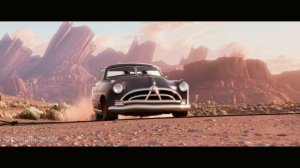 Заезд Дока Хадсона и рассказ  Молнии Маккуину о себе Тачки 2006