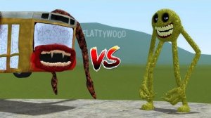 Новый Bus Eater против нового стилизованного Nexbot от Innyume Smiley в Roblox в Garry's Mod!