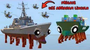 Я нашёл новый крабофрейтор USS Abraham Lincoln VS Crabtanic Sea Monster в Garry's Mod.