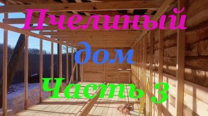 Кроем крышу и строим стенки пчельника