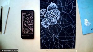 Белым по черному (цветок)