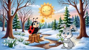 Футаж 8 Марта (зайчик и божья коровка). Футажи от автора https://vk.com/vk.creation2025