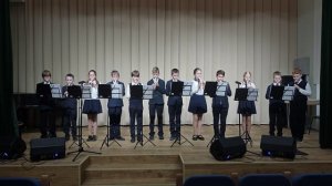 Соловушки, анс, 11-12 лет, СПб Музицирование Блокфлейта Г.Гладков "Песенка Львёнка и Черепахи"