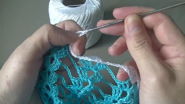 Квадратная салфетка с ананасами. Часть 11.